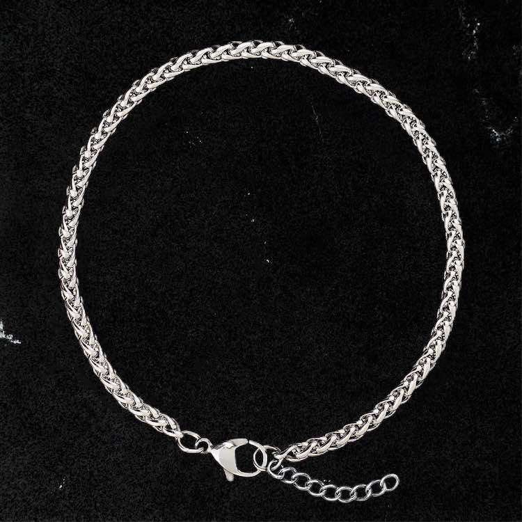 Men's Chain Bracelet Set in Silver RoseGold & Black Pty Ltd