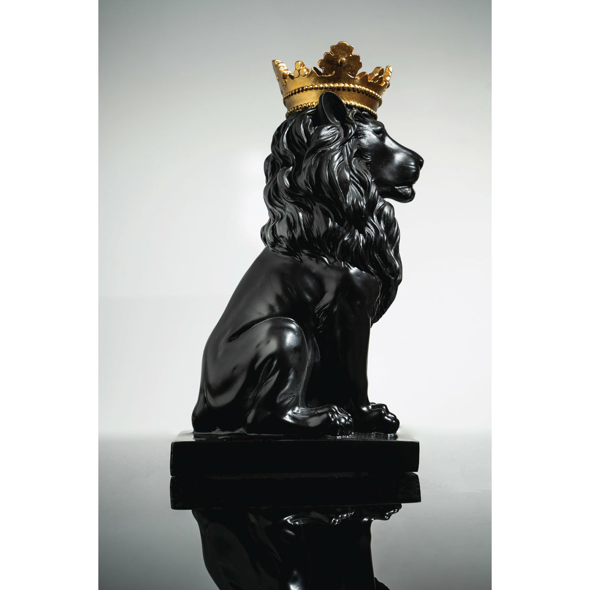 Black Lion Sculpture (50 OFF) RoseGold & Black Pty Ltd