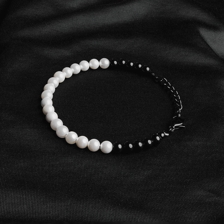 Pearl Black Bead Bracelet – RoseGold Black Pty Ltd