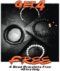 4 Bead Bracelets Free - 48hrs only