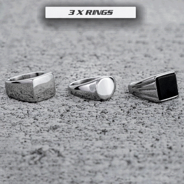 Signet Ring Set in Silver