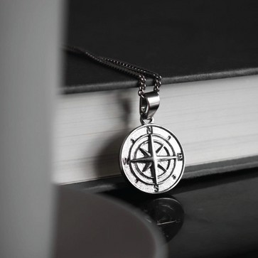 Minimal Compass Necklace