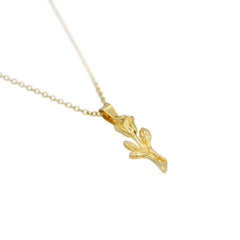 Our Gold Rose Necklace features our Signature Gold Rose Pendant and Link Chain. The Perfect piece for any wardrobe.