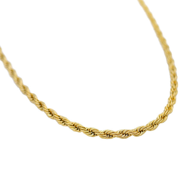 Minimal Rope Chain Minimal Gold Rope Chain Necklace – RoseGold & Black Pty Ltd