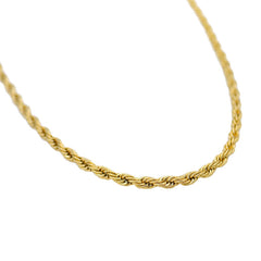 Gold Rope Chain - Our 24KT Gold Plated Rope Chain Features our Signature Rope Chain and RG&B Logo. The Perfect Gold Piece for any wardrobe.