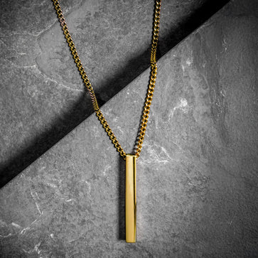 Gold Bar Necklace – RoseGold Black Pty Ltd