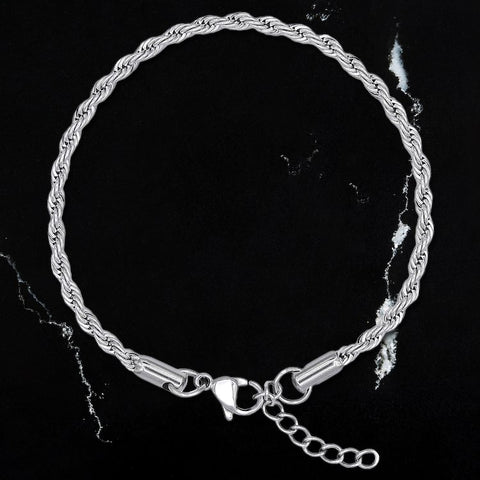 Rope & Snake Chain Bracelet