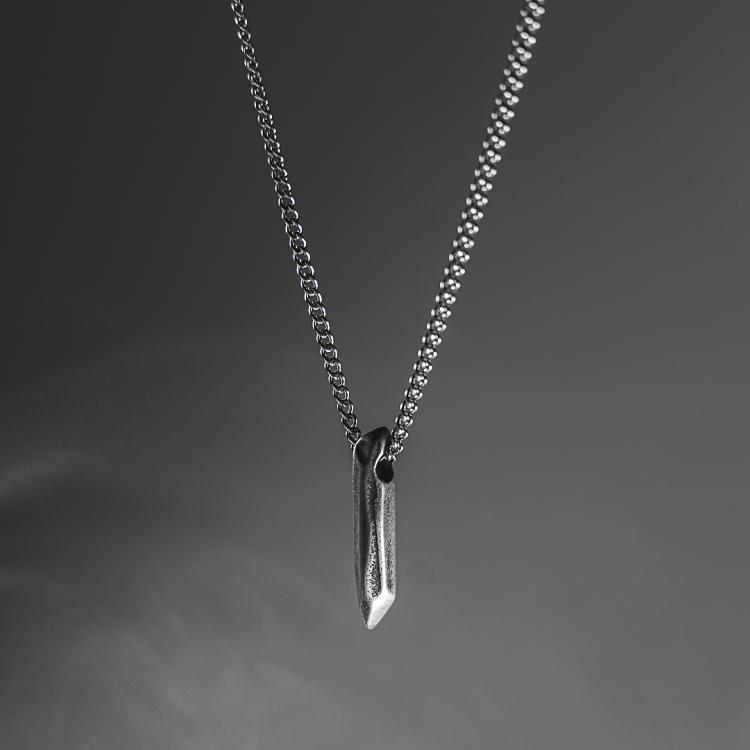 Sterling Silver Odyssey Necklace - Our Sterling Silver Odyssey Necklace is available online today. Featuring Our Signature Odyssey Pendant & Premium Solid Sterling Silver Cuban Link Chain.