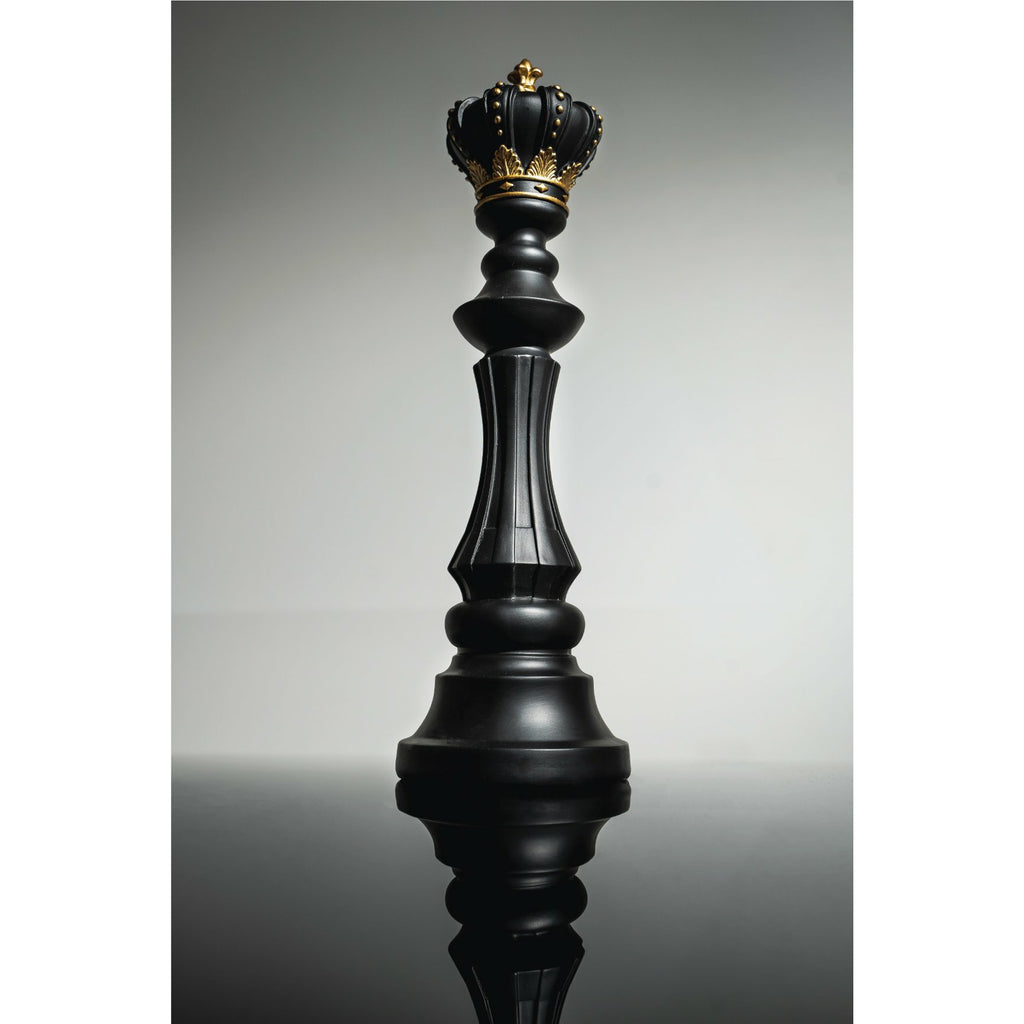 Black & Gold King Chess Piece - Our Black & Gold Chess Pieces are the perfect addition to any space. Made-to-order pieces are also available.