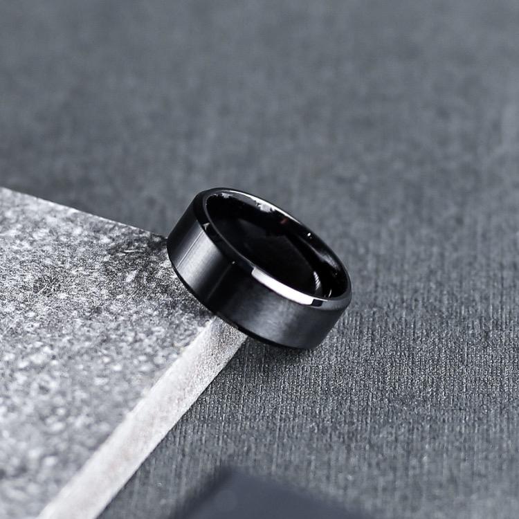 Vlogo Signature Metal Ring for Man in Transparent