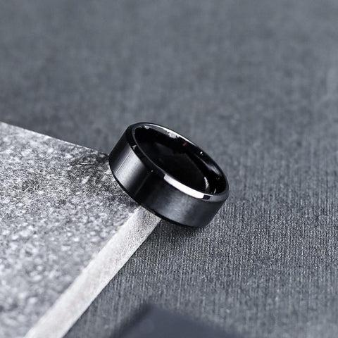 Black Men's Ring - Our Signature Minimal Black Ring has been crafted to be worn on a day-to-day basis or even on a night out.