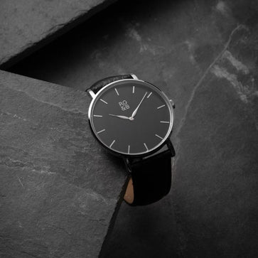 Silver & Black Minimal Watch – RoseGold & Black Pty Ltd display picture 1