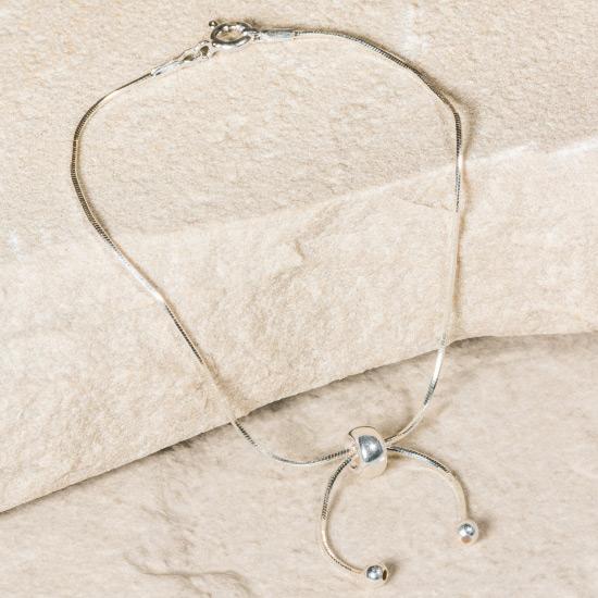 Women's Sterling Silver Bracelet - Our finely crafted solid 925 sterling silver adjustable bracelet. The bracelet is designed and manufactured to the finest degree to create the smoothest possible bracelet that can be adjusted micro-adjusted to create the perfect fit.
