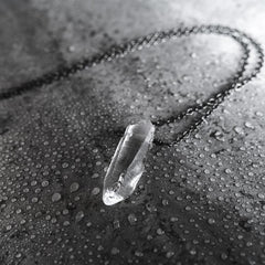 Talisman Necklace - Raw Quartz Crystal