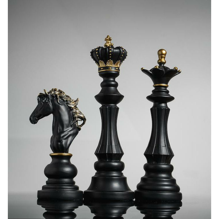 Black & Gold Chess Set - Our Black & Gold Chess Set is the perfect addition to any space. Made-to-order pieces are also available.