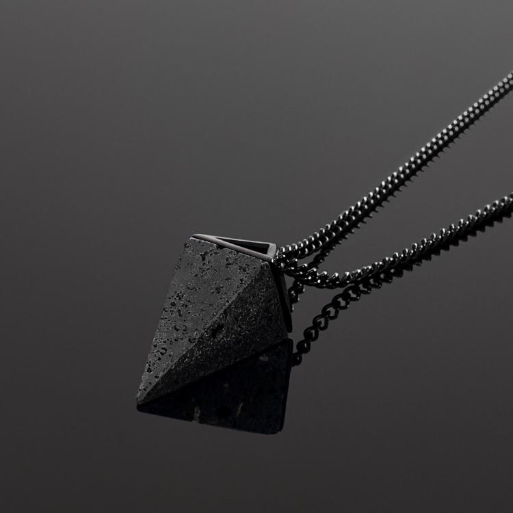 Lava Chain Lava Stone Necklace – RoseGold & Black Pty Ltd