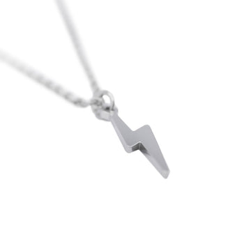 Lightning Bolt Pendant Necklace - Silver – RoseGold & Black Pty Ltd
