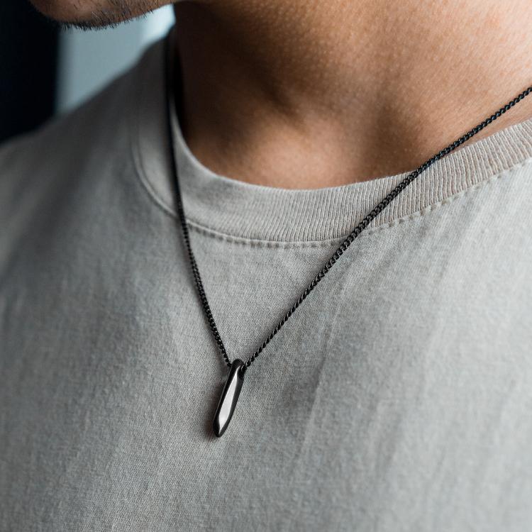 Black Odyssey Necklace - Our Black Odyssey Necklace is available online today. Featuring Our Signature Odyssey Pendant & Black Cuban Link Chain.