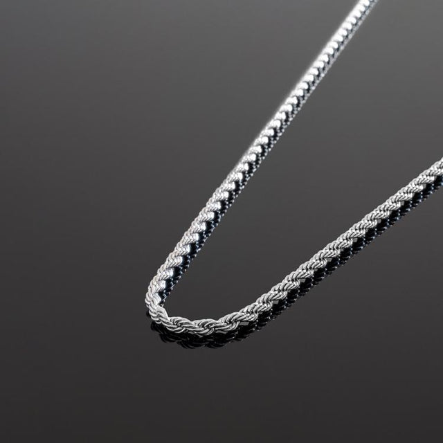 Figaro & Rope Chain Necklace Set in Silver – RoseGold & Black Pty Ltd
