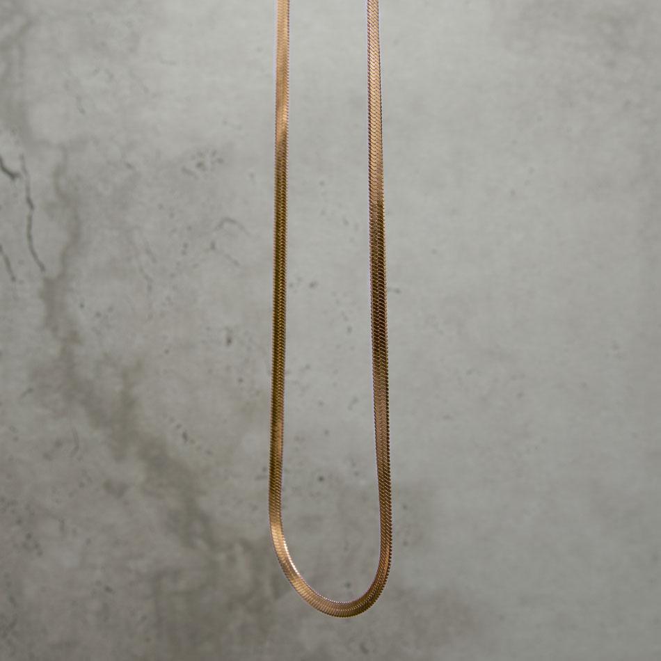Our Rose Gold Snake Chain Necklace which features our hand-crafted & premium snake chain.