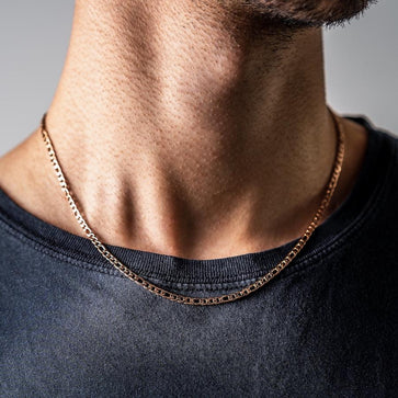Connell Mens 18in Gold Chain Mens Thin Gold Chain Necklace Gold