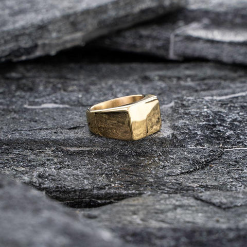 Our Gold Signet Ring has been crafted to be worn on a day-to-day basis or even as a classy finishing piece. Also available in Silver, Black & Rose Gold.