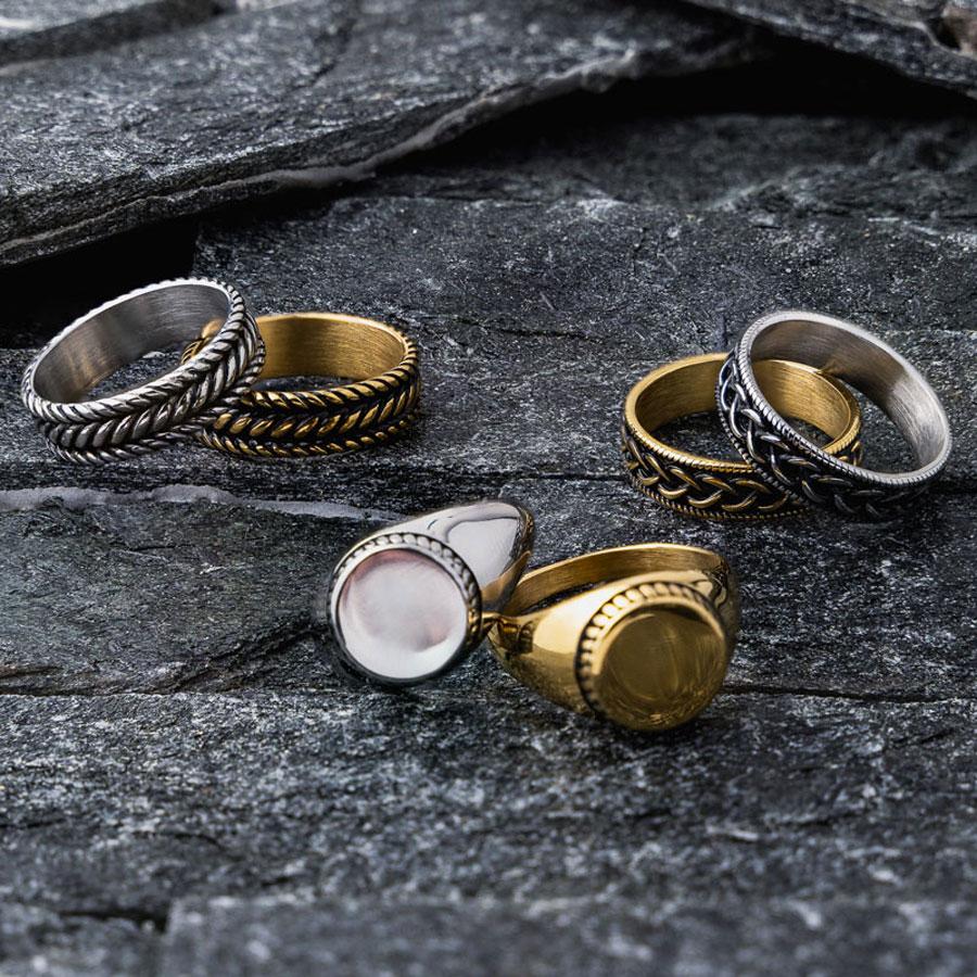 Our Gold Round Signet Ring has been crafted to be worn on a day-to-day basis or even as a classy finishing piece. Also available in Silver.