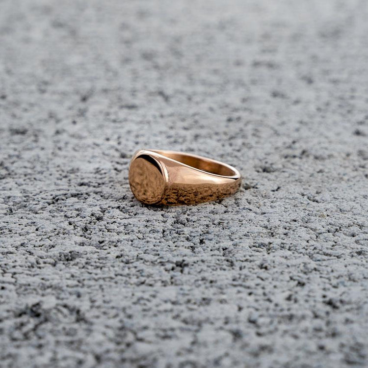 Rose Gold Vintage Signet Ring