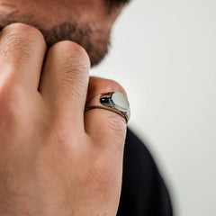 Vintage Signet Ring in Silver